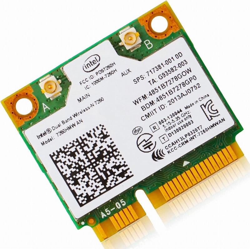 Intel AC7260HMW 無線LANカード